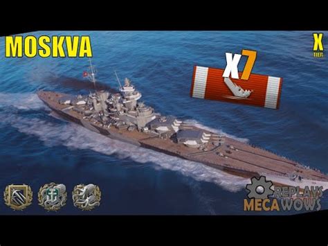 Cruiser Moskva Kills K Damage World Of Warships Gameplay Youtube