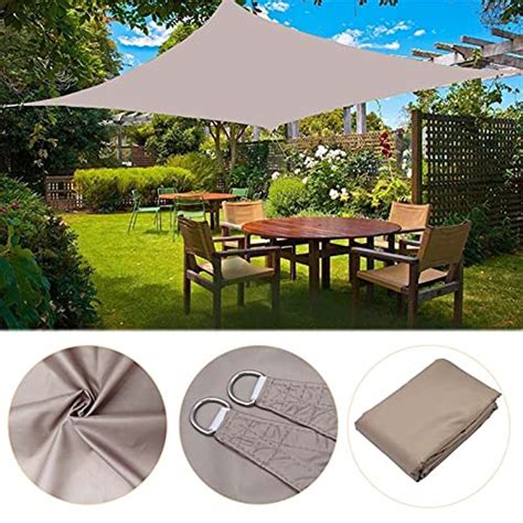 JLCP 2X3m Garden Shade Sails Canopy Waterproof Rectangle Sun Shade With