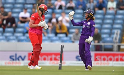 Lauren Winfield Hill Celebrates The Wicket Of Bryony Smith