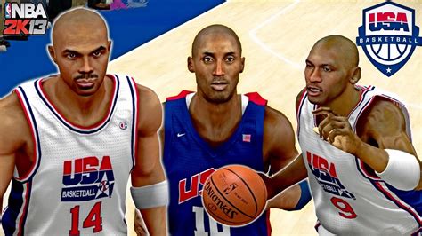 NBA 2K13 Team USA Vs Dream Team New School Vs Old School TBT