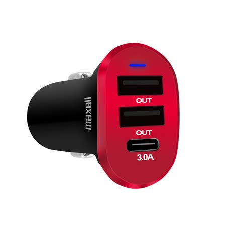 Maxell Cargador Dusb C Usb Car Charger Port Type C Charge A A