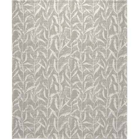 Grass Cloth With Leaves Gray And Cream Blanket Shutterfly