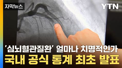 자막뉴스 심뇌혈관질환 얼마나 치명적인가국내 공식 통계 최초 발표 Ytn