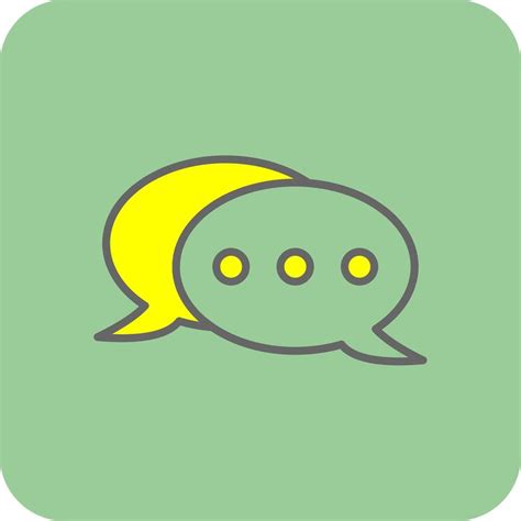 Messages Filled Yellow Icon 44203458 Vector Art At Vecteezy