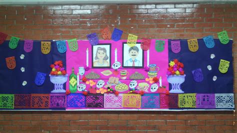 Periódico mural de Día de muertos Murales escolares Periodico mural