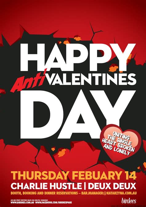 My Quotes Anti Valentine S Day Party Theme Posters