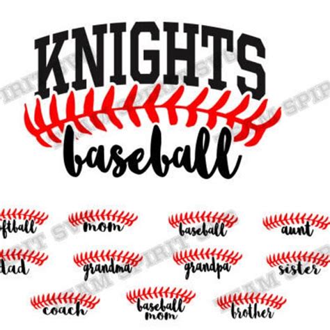 Knights Football Download Files Svg Dxf Eps Silhouette Etsy