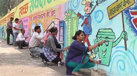 Mumbai Teachers Take Aesthetic Route To Beautify City Walls Mumbai