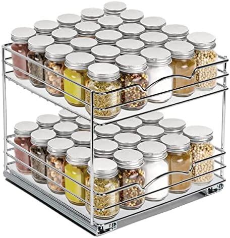 Amazon Lsgddm Sliding Spice Rack Organizer For Cabinet Tier