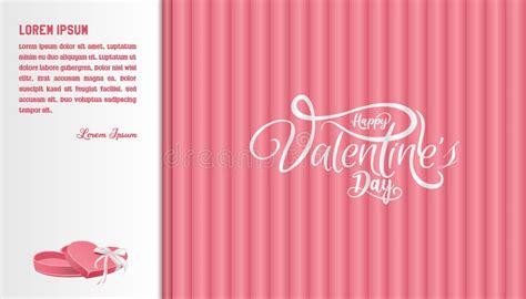 Happy Valentine S Day February 14 Banner Greeting Card With Doff Colors