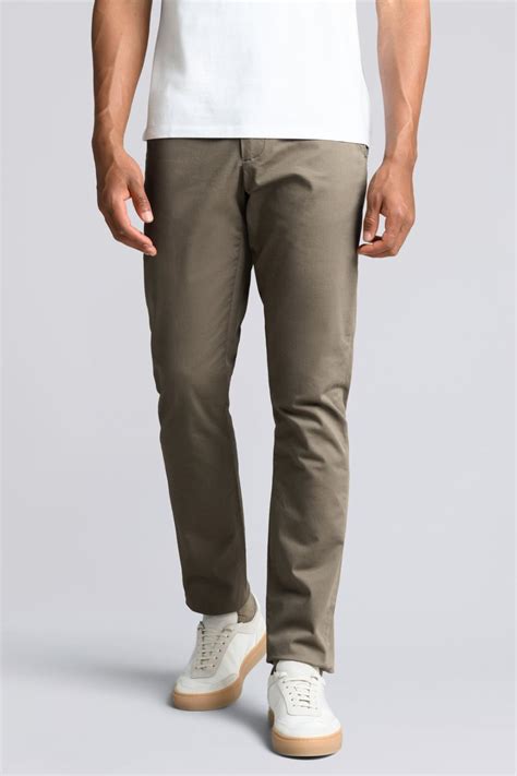 Taupe Chino Tapered Cotton Stretch Trouser ASKET Chino Raw Denim