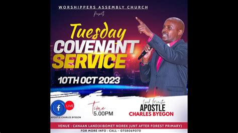 TUESDAY COVENANT SERVICE 1OTH 0CT 2023 YouTube