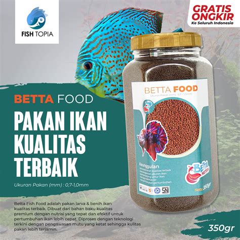 Jual Betta Food Pakan Ikan Hias Tropis Ikan Hias Cupang Guppy Molly Dan