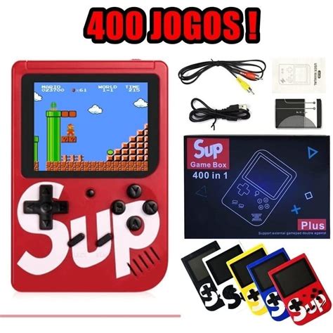 Mini Video Game Sup Game Box 400 Jogos Em 1 Portátil Jogos Antigos