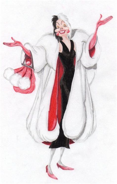 Cruella De Vil 101 Dalmations 1961 Disney Fan Art Disney Movie