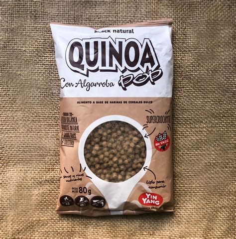 Quinoa Pop Con Algarroba G Yin Yang Sabores Andinos