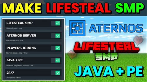 How To Make Lifesteal SMP In Aternos In Aternos For Both JAVA And PE