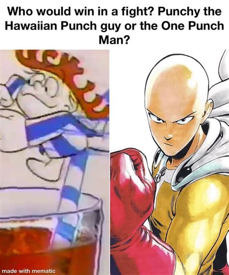 Hawaiian Punch vs the One Punch : r/memes