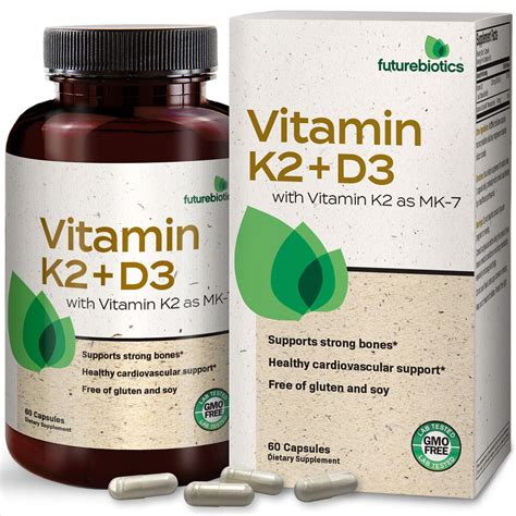 Futurebiotics Vitamin K2 Mk7 With D3 Supplement Bob0813y7241