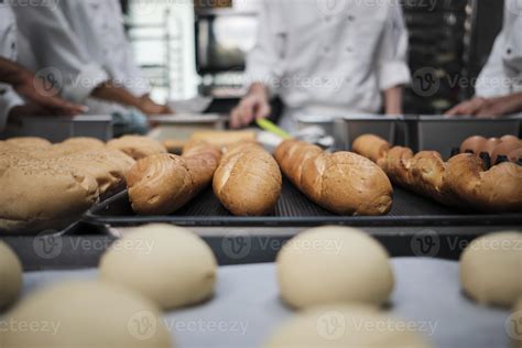 Close Up Shot And Selective Focus At Baguettes And Delicious Bread In