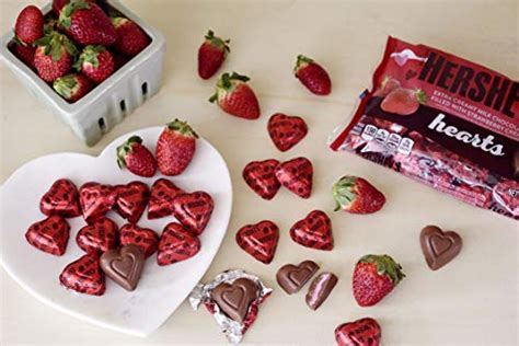 Hersheys Milk Chocolate Filled With Strawberry Flavored Crème Hearts Candy Valentines Day