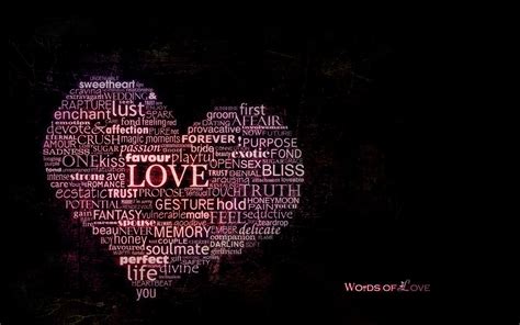 X Typography Quote Black Background Word Clouds Hearts