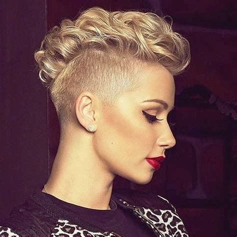 25 Exquisite Curly Mohawk Hairstyles For Girls And Women Short Hair Styles Mohawk Hairstyles