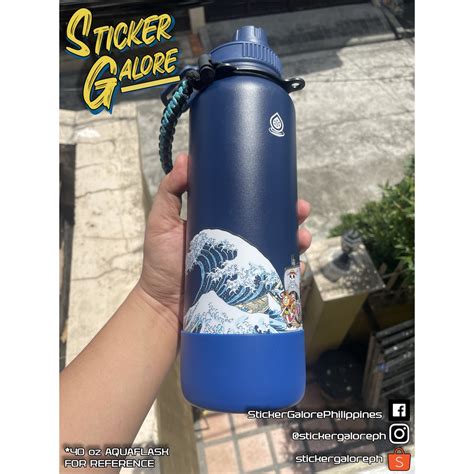 ONE PIECE AQUAFLASK INFINITY STICKER MATTE FINISH WATERPROOF AND