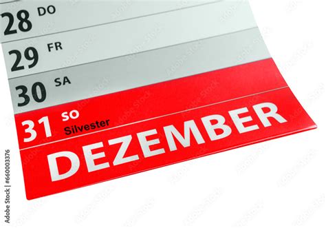 Deutscher Kalender Und Datum 31 Dezember 2023 Silvester Hintergrund