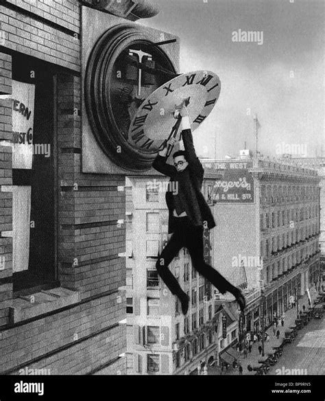 Harold Lloyd Safety Last Black and White Stock Photos & Images - Alamy