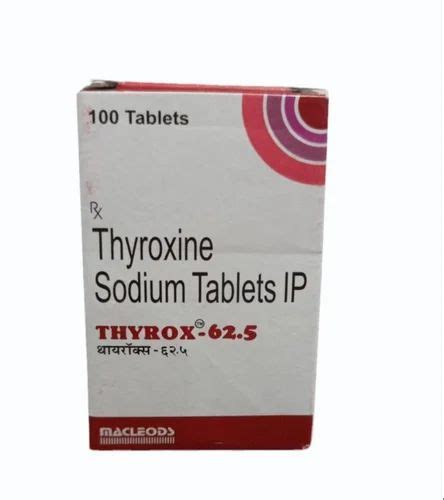 Mg Thyrox Tablets At Rs Bottle Thyroxine Sodium Tablets