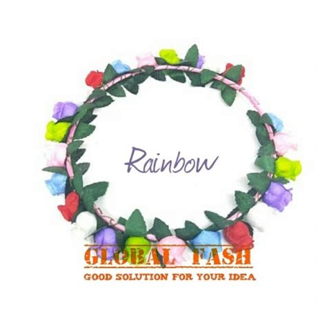 Jual Flower Crown Rainbow Mahkota Bunga Bando Mahkota Bridal Shower