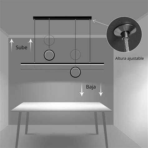 Lampara minimalista moderna MR LED PANAMÁ