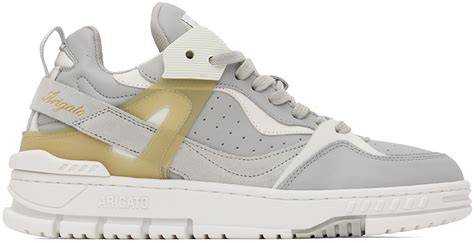 Axel Arigato Gray White Astro Sneakers SSENSE