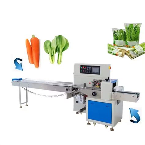 Full Automatic Plastic Bag Flow Packaging Wrapping Fresh Fruit