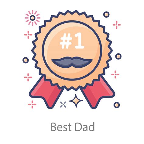 Best Dad Badge 2573918 Vector Art At Vecteezy