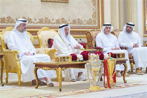 Sharjah Ruler Receives Champions Of UAE President S Cup The Gulf Observer