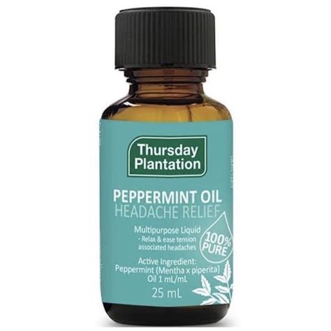 Jual Thursday Plantation Peppermint Oil Headache Relief 25ml Shopee