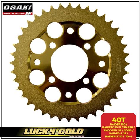 Osaki T Lucky Gold Sprocket For Raider Raider Fi Smash