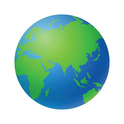 Vector Blue And Green Earth Globe In Realistic Design 26587639 Vector