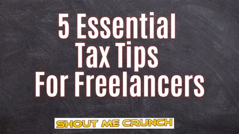 5 Essential Tax Tips For Freelancers