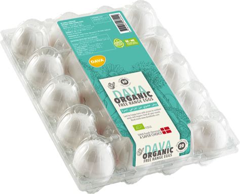 DAVA Organic Free Range Eggs 20 S/M