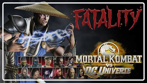 Mortal Kombat Vs Dc Universe Fatality Raiden Youtube