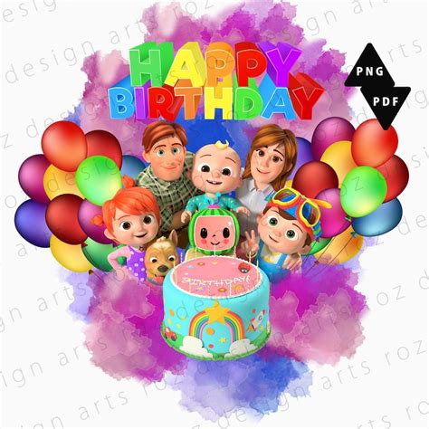 Cocomelon PNG Cocomelon PDF Cocomelon Cocomelon Birthday Etsy