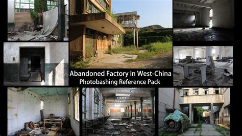 Forrest White Abandoned Chinese Factory Photo Reference Pack