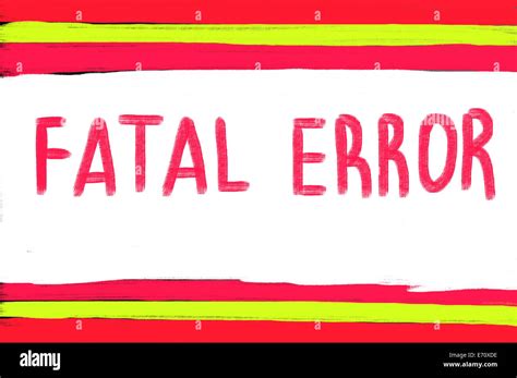fatal error computer  res stock photography  images alamy