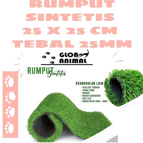 Jual Rumput Sintetis X Cm Tebal Mm Rumput Palsu Rumput Jepang