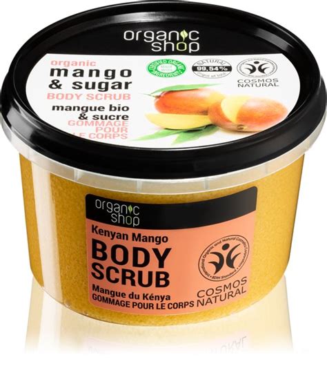 Organic Shop Body Scrub Mango Sugar Gommage Corps Pour Une Peau