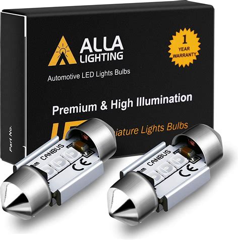 Alla Lighting DE3022 DE3175 LED Bulb Bright 31mm CAN BUS Festoon DE3021