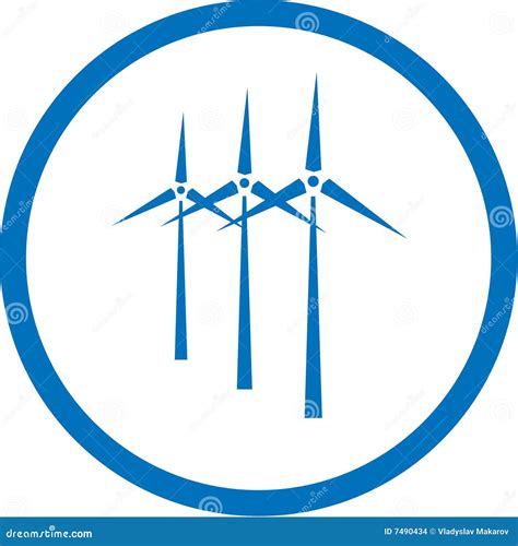 Icono De La Turbina De Viento Del Vector Ilustración Del Vector Ilustración De Global